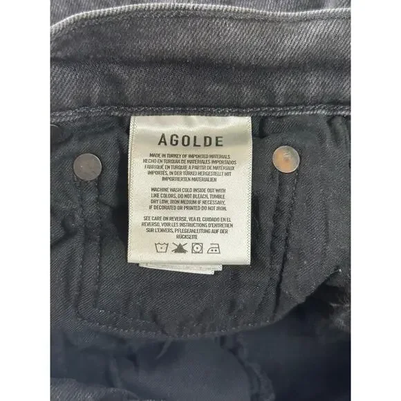 AGOLDE Riley High Rise Straight Crop Jeans Size 28 - Picture 4 of 5